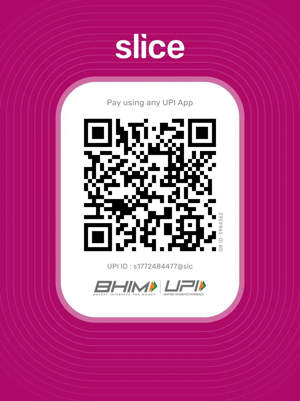 Scan to pay with any UPI app